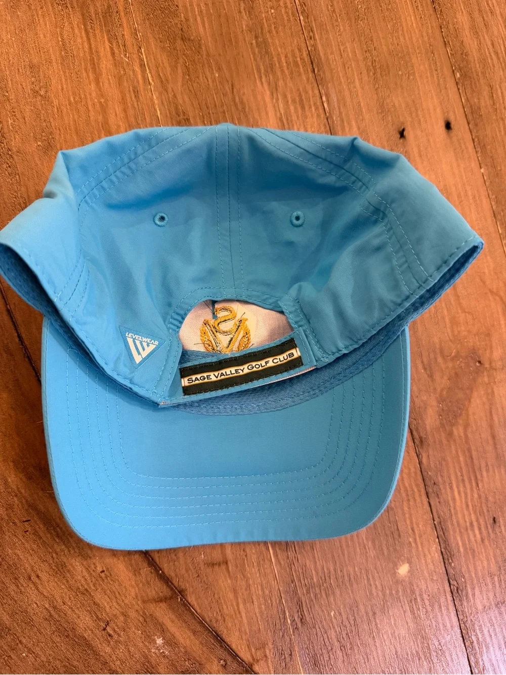 Sage Valley Golf Club Light Blue Embroidered Logo Baseball Cap, EUC